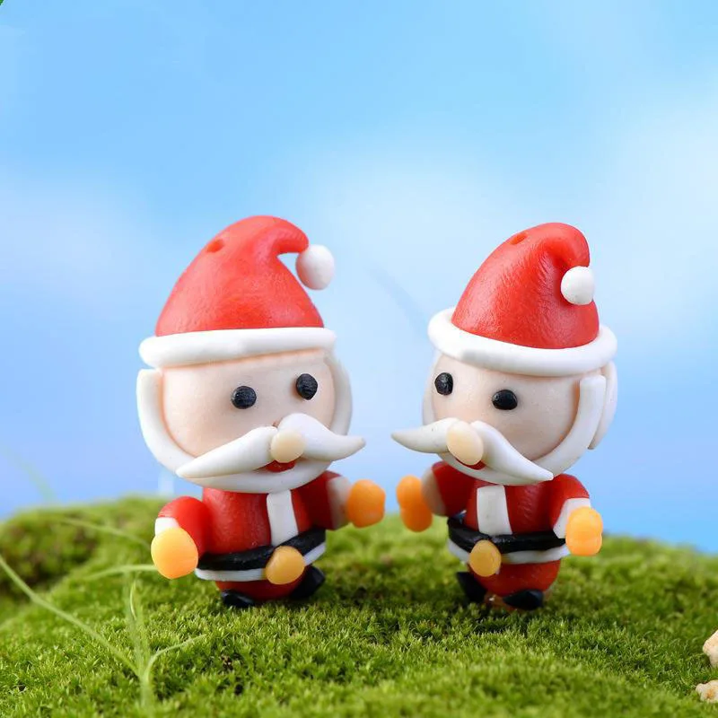 2015 Garden Decoration 2pcs Santa Claus Miniature ...
