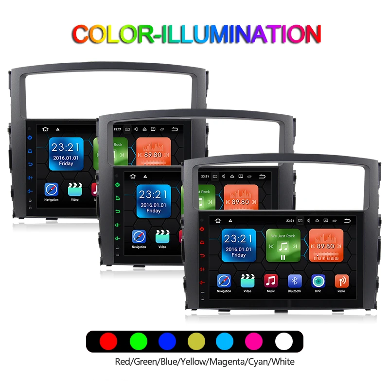 Discount 9 inch big screen 8 core Android 9.0 Car DVD GPS for MITSUBISHI PAJERO 2006 2007 2008-2014 2015 car radio stereo 4G RAM 8