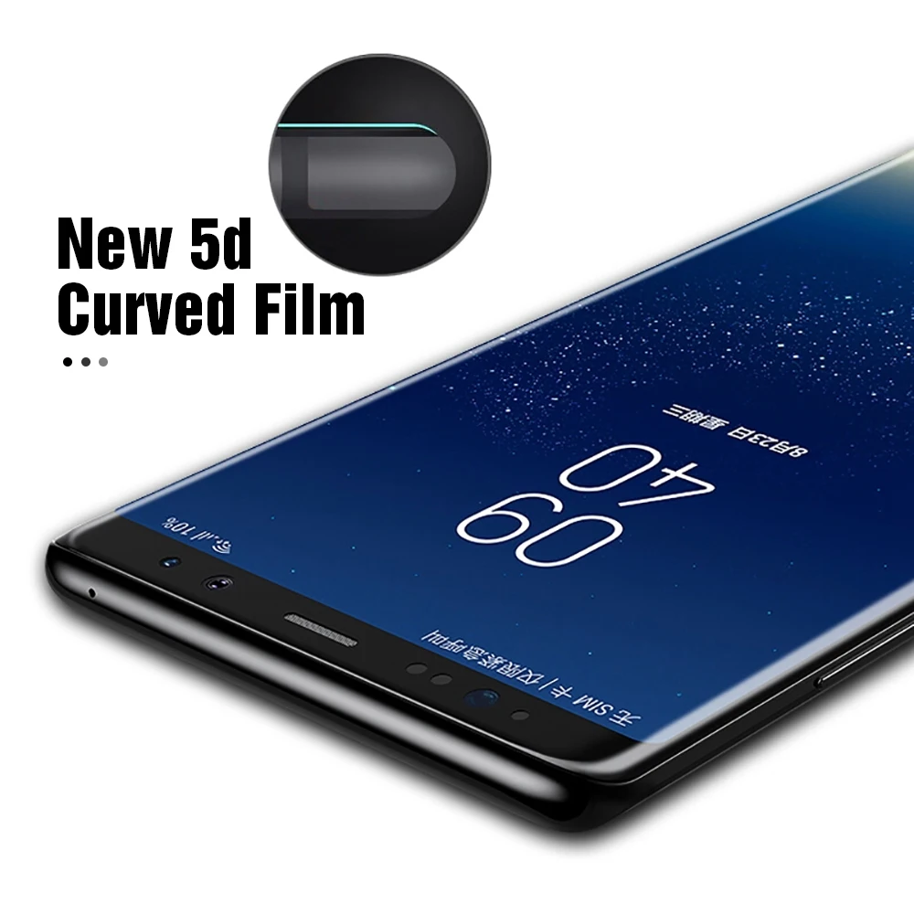 TOMKAS 5D стекло для samsung Galaxy S8 S9 Plus Защитная пленка для экрана полное покрытие изогнутые края для Galaxy Note 9 8 Защита экрана