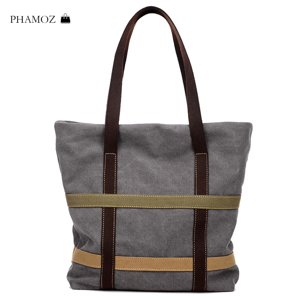 

Handbag Women Canvas High Capacity Ladies Girls Fashion Luxury Brand Travel Shopping Beach Shoulder Tote Bags