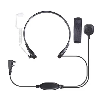 

2 Pin Air Tube Earpiece Throat Control Finger PTT Mic Headset for Baofeng UV-5R 888s 666s UV-82 UV5R UV 3R Kenwood TYT Ham Radio