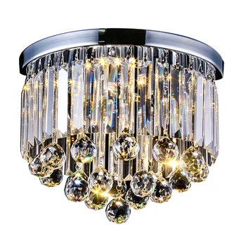 

Modern Rectangle Round K9 crystal ceiling lamp LED lamp light crystal ceiling light lustre 3 change colors 90-260V ceiling lamp