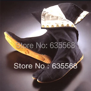 

Top Quality Ninja Shoes Samurai Shoes Tabi Rikio Fighter Black Jikatabi Tabis Ninja Weapon Made in Japan Free shipping