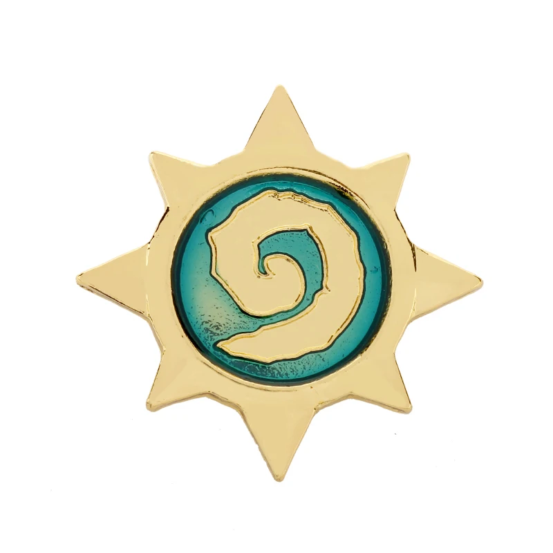 Hearthstone Star Badge Броши для мужчин и женщин Pins Accessories Hot Card Game эмаль золотого тона герои