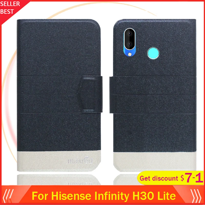 

5 Colors Hot!! Hisense Infinity H30 Lite Case 6.1" Flip Ultra-thin Leather Exclusive Phone Cover Fashion Folio Book Card Slots