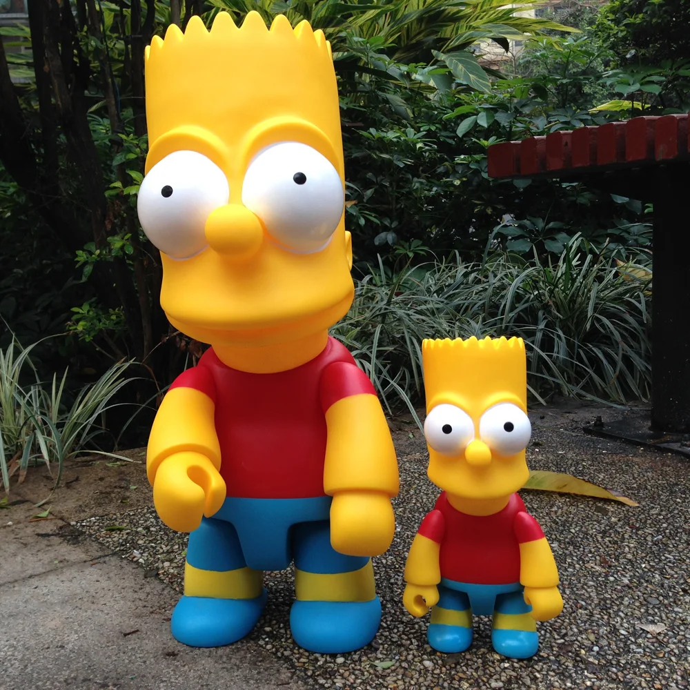 Симпсоны Qee Orignal Цвет Барт куклы Винил Рисунок toy2r 28 см или 52 см|vinyl figure|the simpsonsfigure