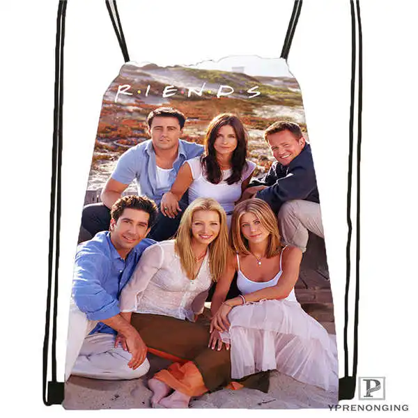 Custom friends Drawstring Backpack Bag Cute Daypack Kids Satchel Black Back 31x40cm 2018611 1 7