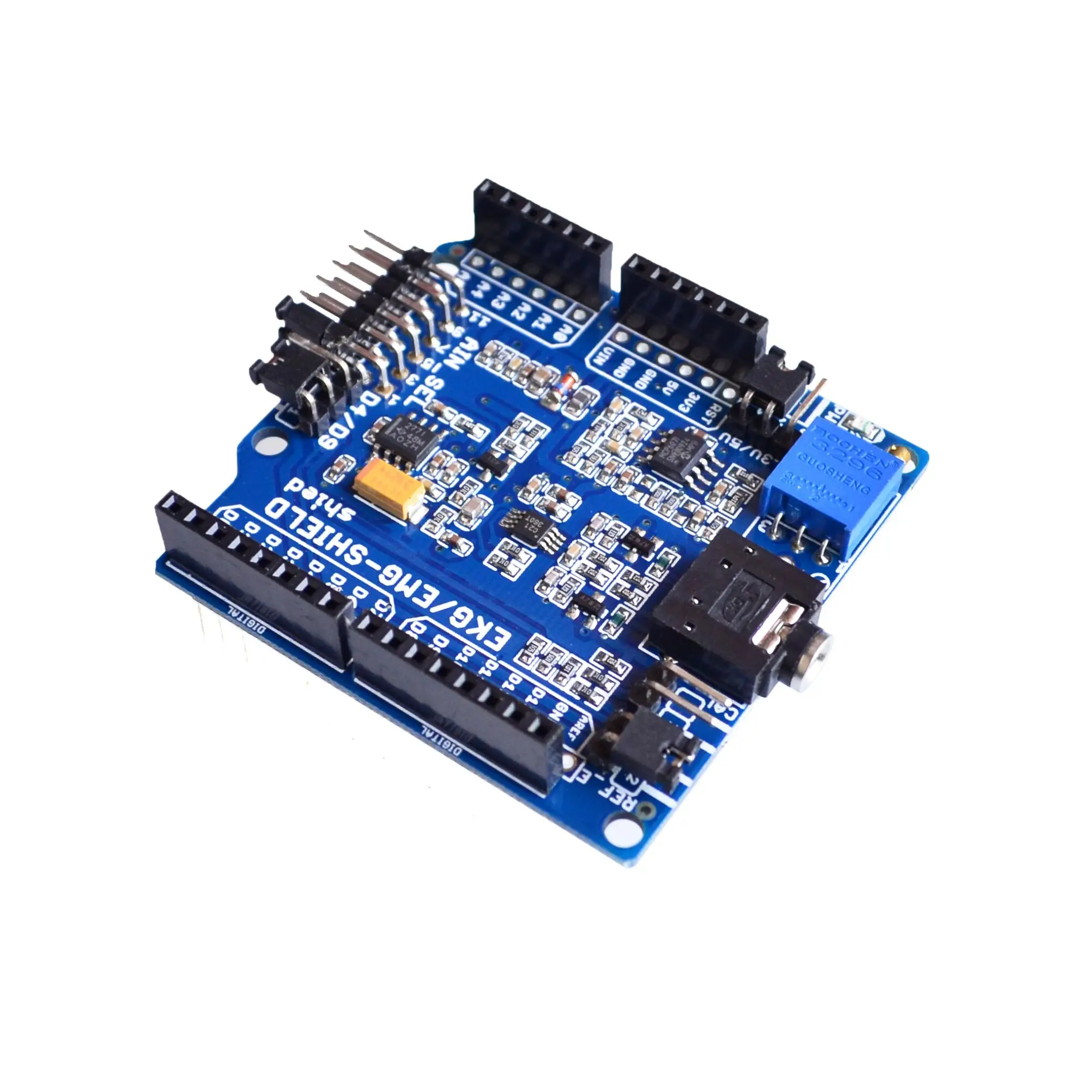 ECG-EKG-ECG-SHIELD EMG электрическая Плата расширения сердца и мозга для arduino | Электронные