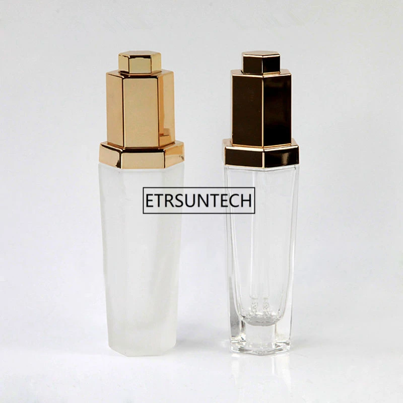 

30ML Hexagonal Clear Empty Glass Bottles,30CC DIY Frosted Dropper Bottle Sample Vial Essential Oil Bottle F1312