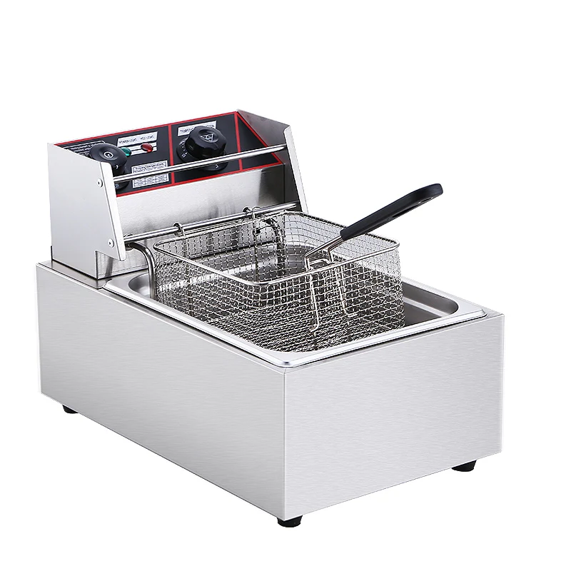 US $175.50 Electric Deep Fryers Blast furnace single cylinder deep frying pan fry potato tower machineNEW