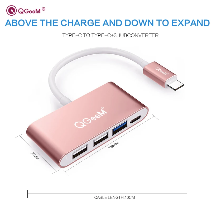 Usb c к USB 3,0 концентратор OTG кабель адаптер Многофункциональный USB-C концентратор с тип-c для Macbook Pro Для imac 5 Гбит/с