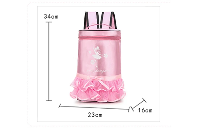 Children Ballet Bag Ballet Shoulder Embroidery Sports Bag Girls Pink Gymnastic bag for Children Dance Bags