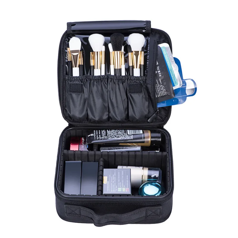 

Professional Vanity Cosmetic Bag Organizer Woman Travel Make Up Cases Big Capacity Cosmetics Suitcases For Makeup X3235