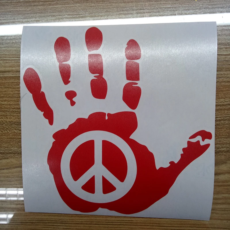 Знак мира ручная виниловая наклейка на машину мотоцикл наклейки|motorcycle decals|stickers