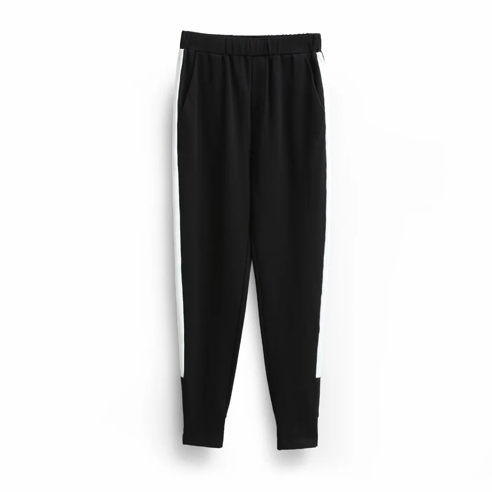 Mujer Amii Elástica Del Pantalones Militar 2019 Contraste Beige verde De Color Alta Lápiz Minimalista Cintura gqdAqvwU