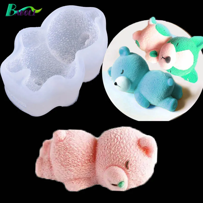 

3D Silicone Creative Bear Shape Cake Decoration Mold Fondant Chocolate Pastry Ice Cream Soap Form Non-stick Kitchen Baking Tools