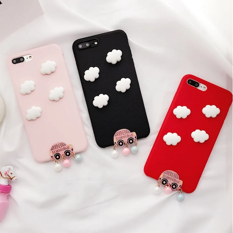 

For Samsung S10E S10 S9 S8 Plus Case 3D Cute Cartoon Clouds Car Candy Pattern Phone Case For Galaxy Note 9 Note 8 Soft TPU Cover