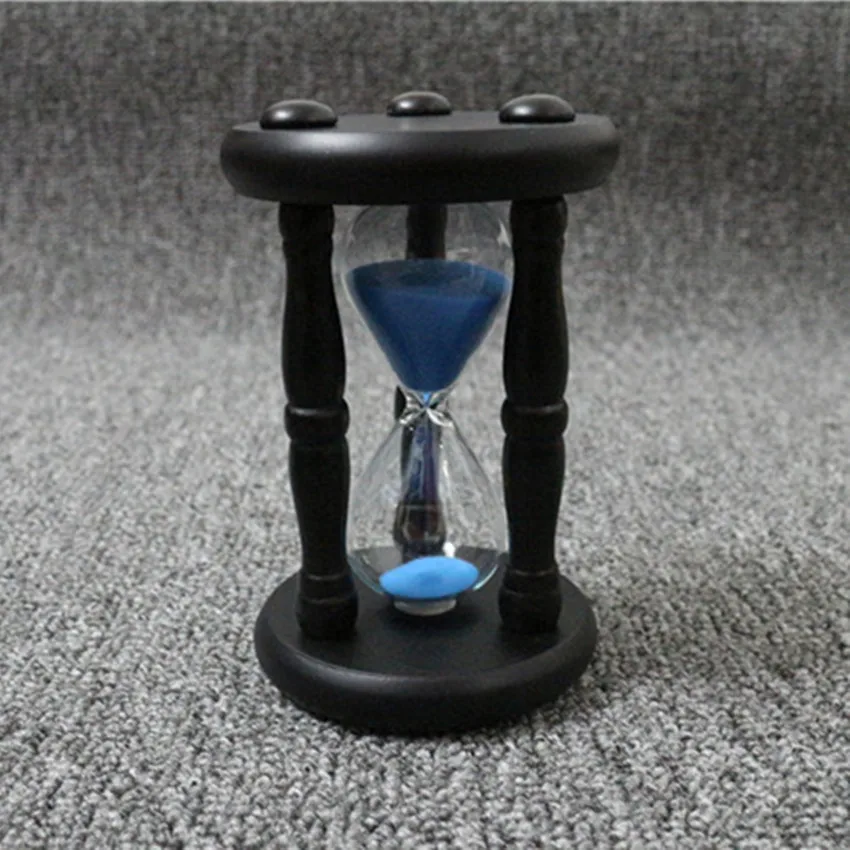 Современные деревянные 30-минутные песочные часы, песочные часы для домашнего украшения, креативные романтические подарки, 8.2*13.5 см