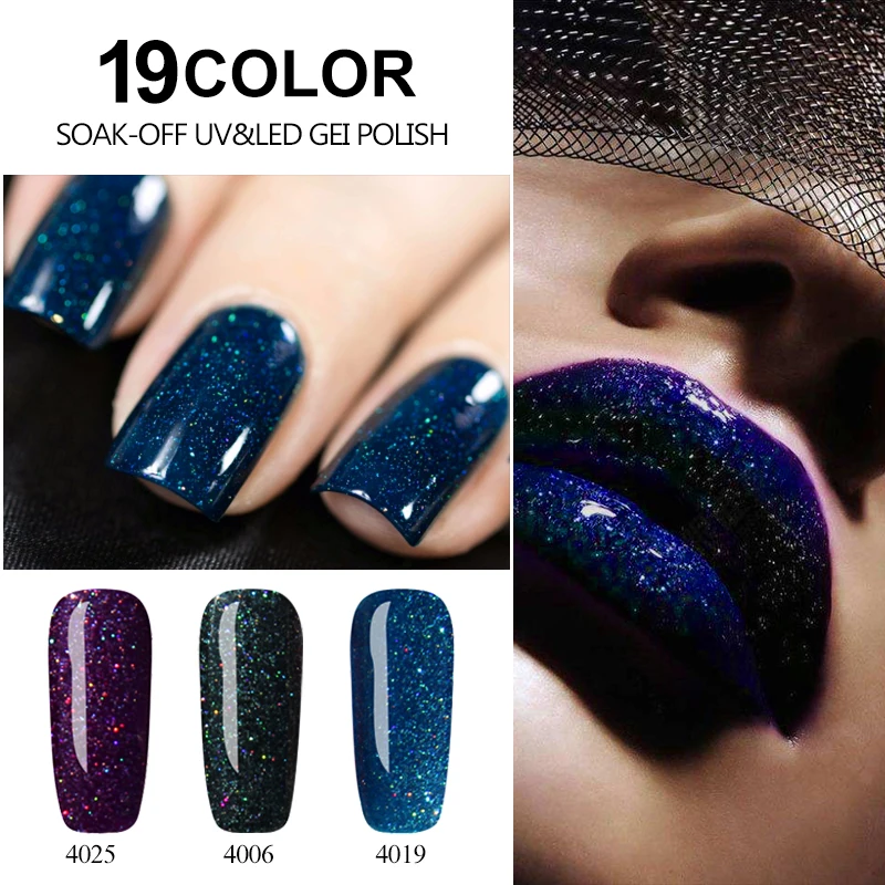 

Huration Colorful Neon Nail Gellak Paint 8ml UV Gel Varnish Soak Off Shiny Red for UV 19 Color Hybrid Nail Art Gel Nail Polish