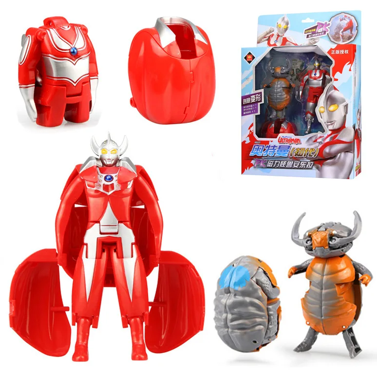 

13.5cm PVC Sell like hot cakes Ultraman Monster Action figure Deformation Egg Educational toys for children Holiday gifts