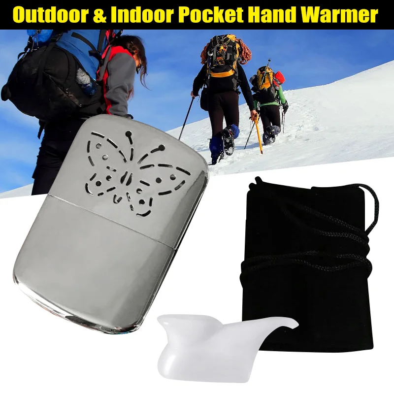 

2019 HOT Pocket Hand Warmer Zinc Alloy Heater Gift Portable For Winter Indoor Outdoor Travel ASD88
