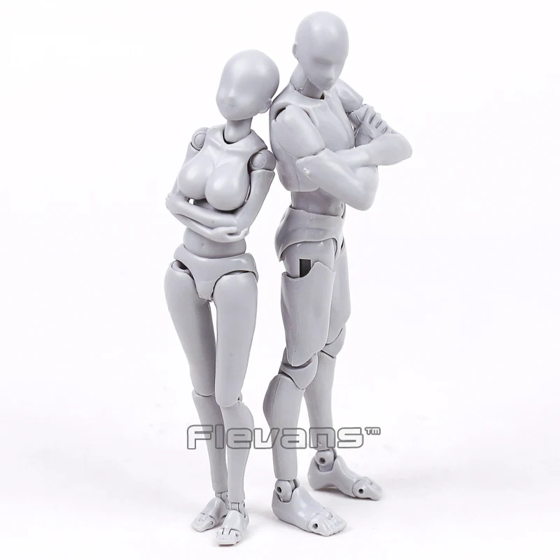 Anime SHFiguarts BODY KUN / CHAN DX SET Gray Color Ver. PVC Action Figure Collectible Model Toy 14cm 2 Styles