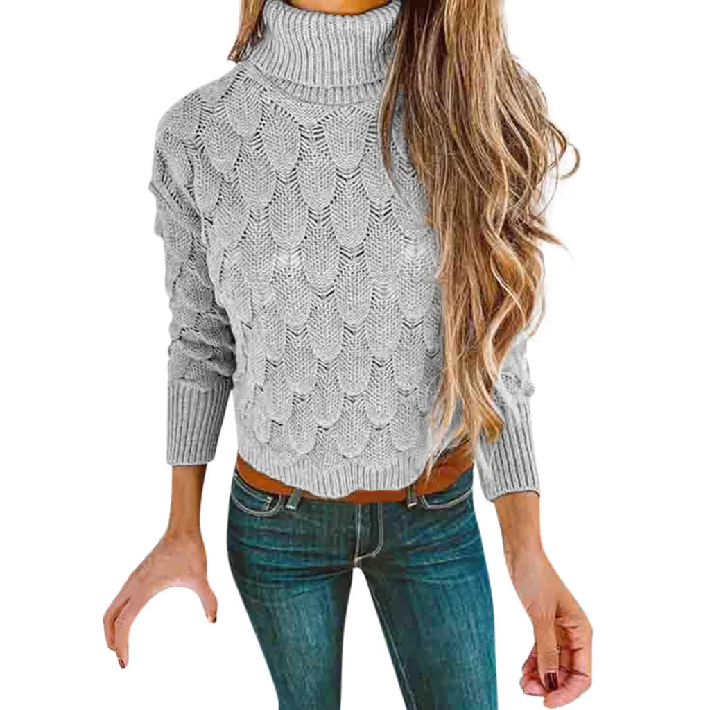 Women Sweater Women's Winter Top With High Collar And Fish Scale Sweater Top Blouse Women Sweater Pullovers Cashmere Women Sweater Women's Winter Top With High Collar And Fish Scale Sweater Top Blouse Women Sweater Pullovers Cashmere