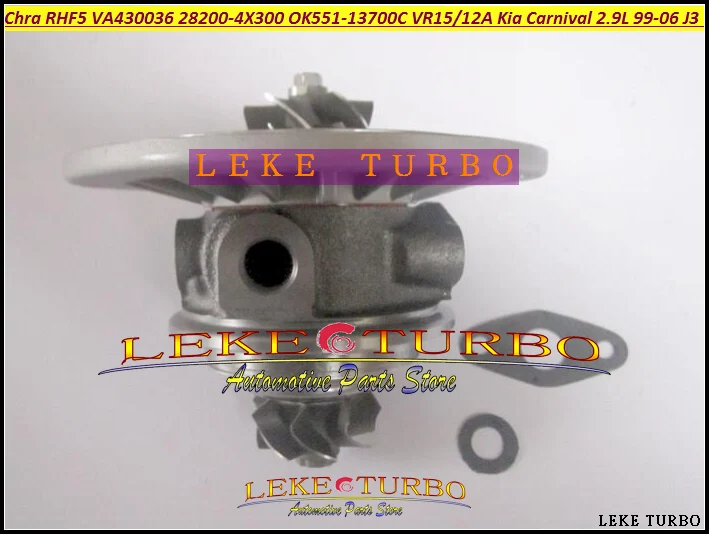 Turbo Cartridge CHRA RHF5 VA430036 28200-4X300 OK551-13700C VR15 VR12A Turbocharger For KIA Carnival I 2.9L 1999-06 J3 TCI (5)