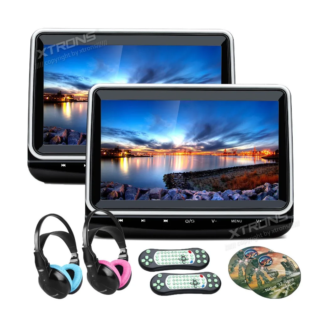 XTRONS-2pcs-10-1-Car-Headrest-DVD-Player-1080P-Video-Monitor-HD-Digital-Screen-Touch-Panel (1)
