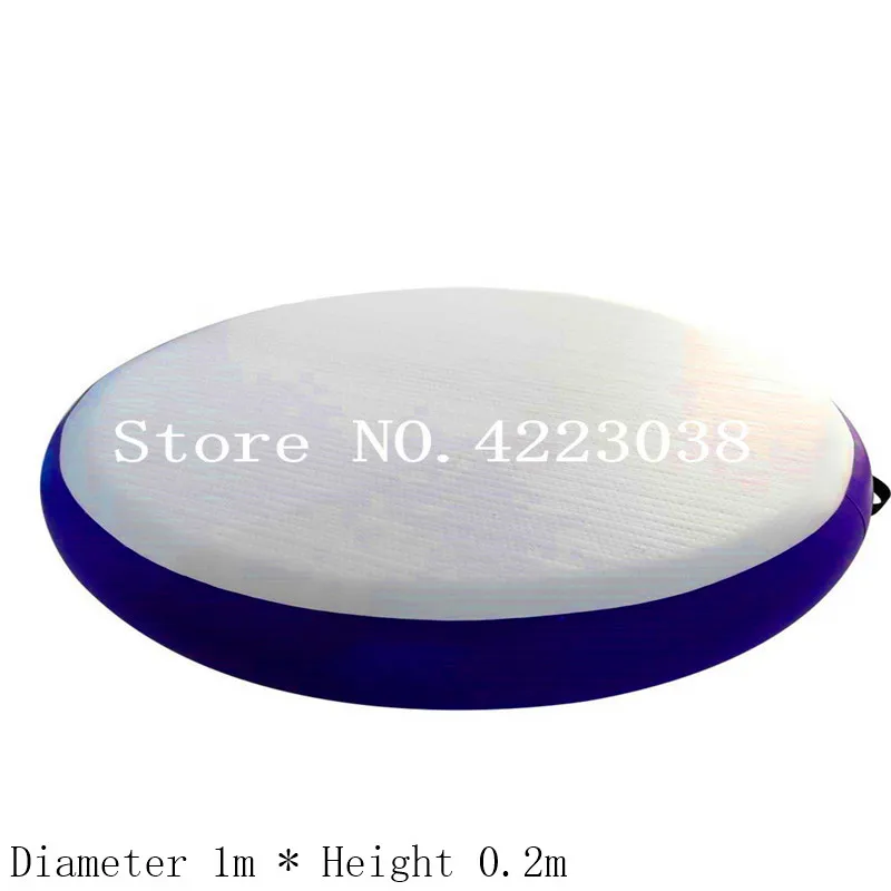 

Free Shipping Diameter 1m x Height 0.2m Round Air spot Gymnastics Airtrack - Inflatable Air Track Tumbling Mat for Gym