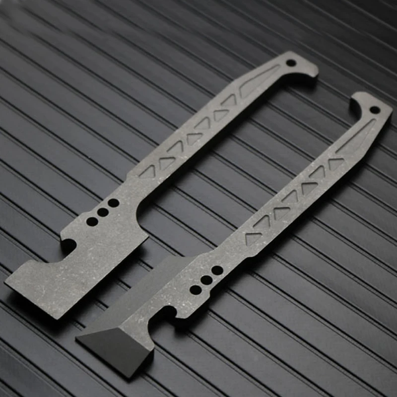 

1PCS Portable Titanium Alloy Crowbar Outdoor Survival EDC Multi Tools Titanium Screwdriver Bottle Opener
