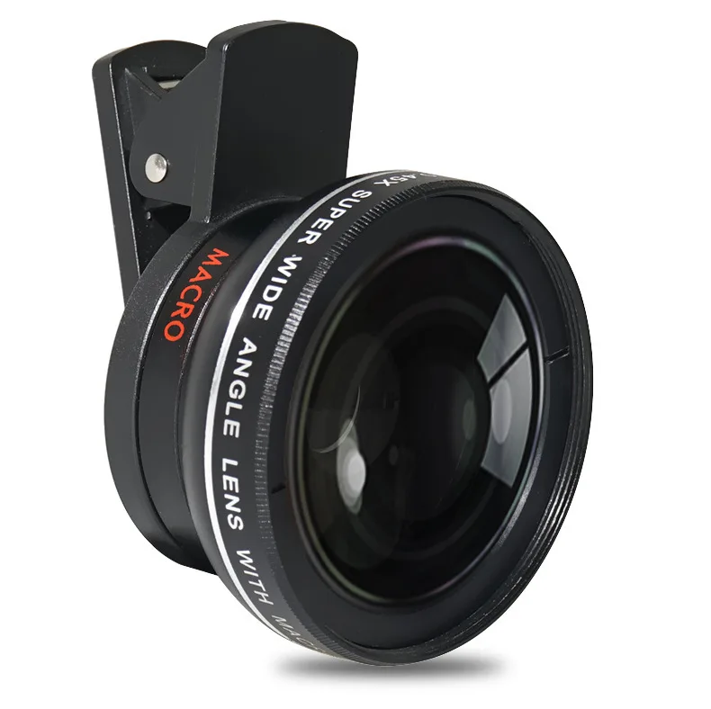 

For Iphone Camera Lens Wide Angle Macro Lens Fish Eye Lens 0.45X Wide-angle Micro-distance Phone Camera Lens Camera Lens