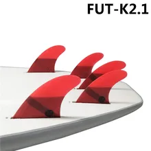 Surf Future Fin K2.1 плавники для серфинга красного цвета из стекловолокна соты Tri-Quad плавники Quilhas Подруливающее Устройство 5 плавников набор