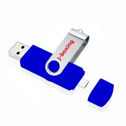 J-бокс синий OTG 16 ГБ флеш-накопитель USB двойной порт 16 Гб карта памяти Micro USB флэш-накопитель для Android samsung huawei LG планшет