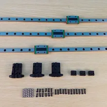 Micromake части 3d принтера 3 шт./лот Delta HIWIN линейные рельсы 460 мм длина с направляющим блоком высокое качество