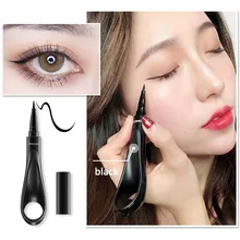 2 цвета, Черная Подводка для глаз, водостойкая ручка, Прецизионная, долговечная, жидкая подводка для глаз, Гладкие инструменты для макияжа