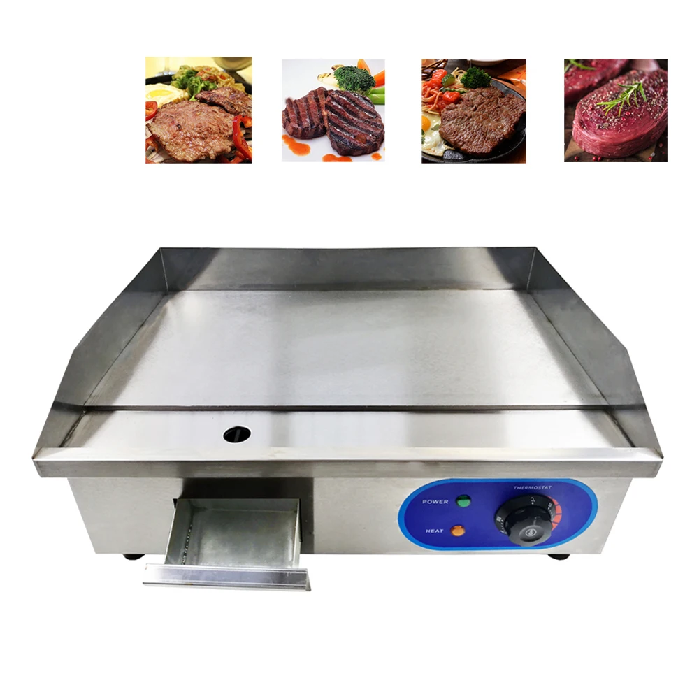

Hot Sale Multifunctional Stainless Steel Electric Griddle Commercial Usage BBQ Frying Electric Grill