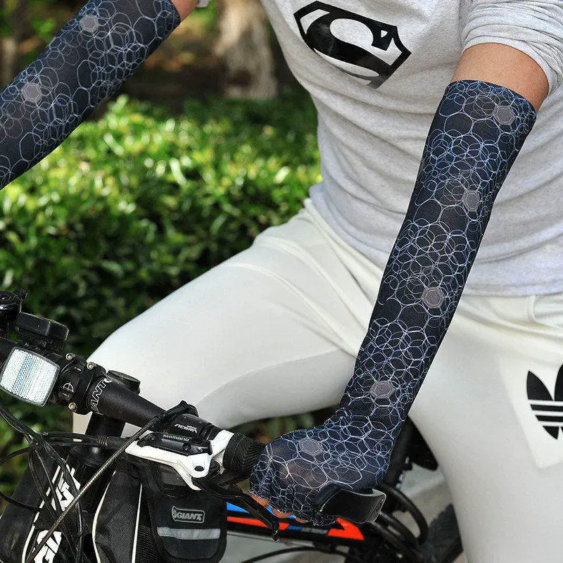 Перчатки для бега трендовые мужские и женские новые высокие эластичные руки для спорта на открытом воздухе Пешие прогулки Велоспорт рукава летний солнцезащитный боди-арт гетры