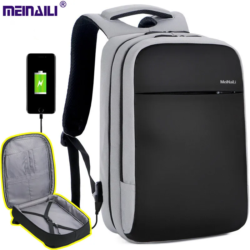 

Multi-functional Business Computer Backpack with USB Charging Water-proof Travel Bag Men Large Capacity Shoulder Bag Casual Tote