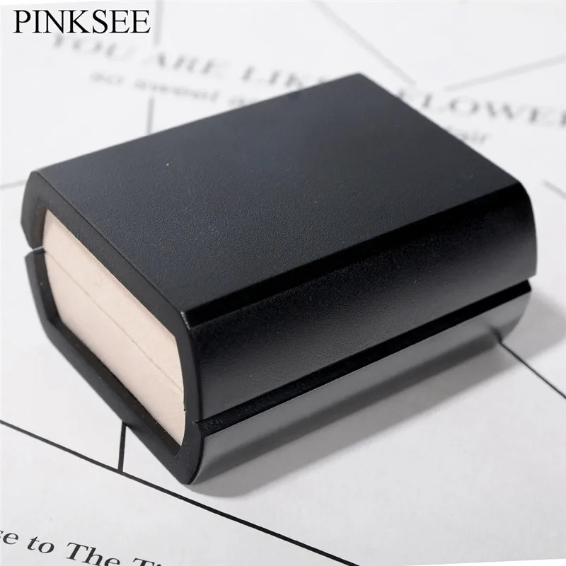 PINKSEE High-grade Black Cufflinks Flannel Interior Box For Men Women Casual Packaging &amp Display Fashion Jewelry Holder | Украшения и