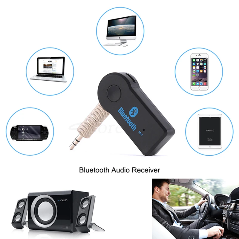 Беспроводной приемник Bluetooth адаптер передатчика разъем 3 5 мм для автомобильного