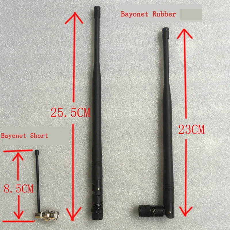 BNC штыковая и TNC винтовая антенна для UHF микрофона U001