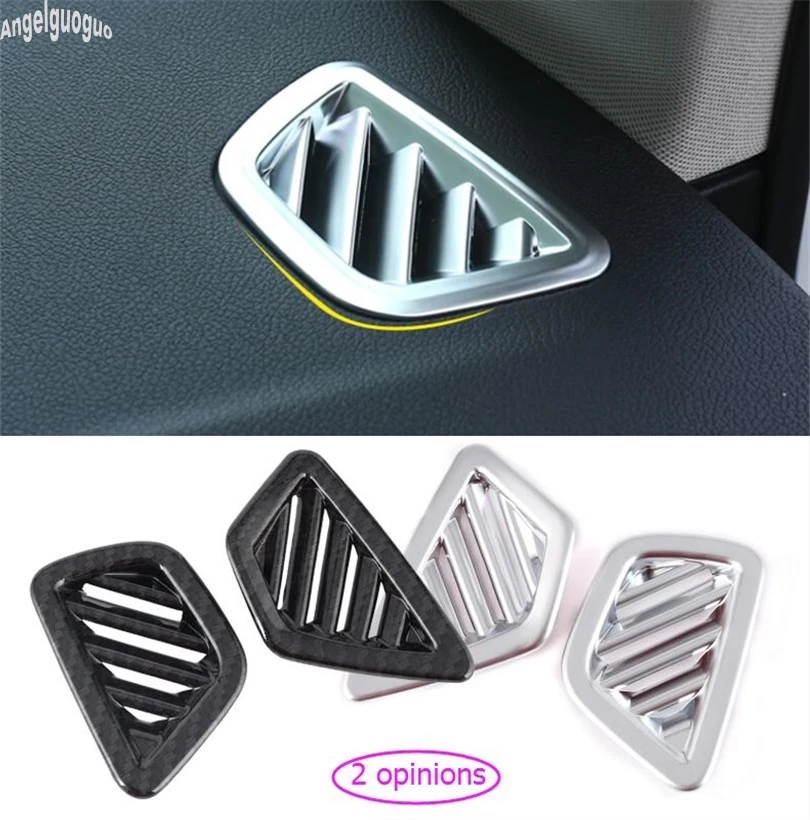 For BMW 5 Series G30 G38 528 530li etc 2017 8 ABS Chrome Or Carbon Style Car Side Air Outlet Cover Trim Vent Sticker Car styling