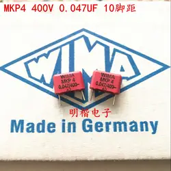 2019 горячая распродажа 10 шт./20 штук конденсатор WIMA MKP4 400 V 0,047 мкФ 400 V 473 47nf P: 10 мм аудио конденсатор, бесплатная доставка