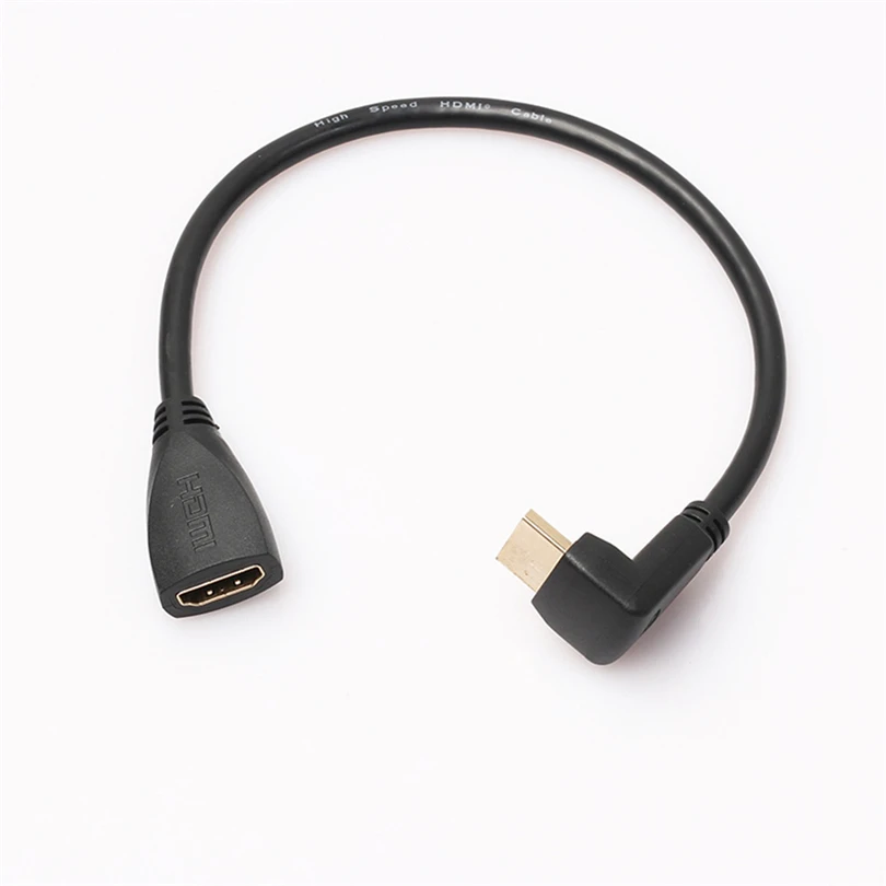 Feniores 30 см 90/270 градусов HDMI папа к Женский Кабель адаптер Поддержка 3D A20|Кабели HDMI| |