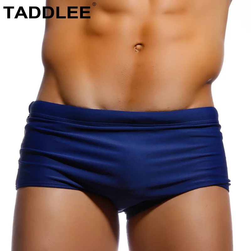 Taddlee العلامة التجارية الرجال السباحة سراويل بوكسر مجلس تصفح جذوع مصممة منخفضة الخصر ملابس السباحة المايوه البرازيلي التقليدية قطع مثلي الجن...