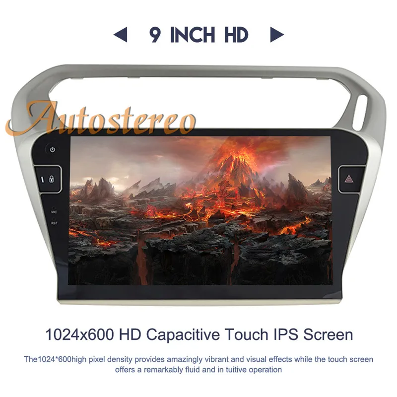 Excellent Android 9 car GPS navigation multimedia For PEUGEOT 301 For Citroen Elysee 2014+ radio tape recorder auto stereo no DVD player 3