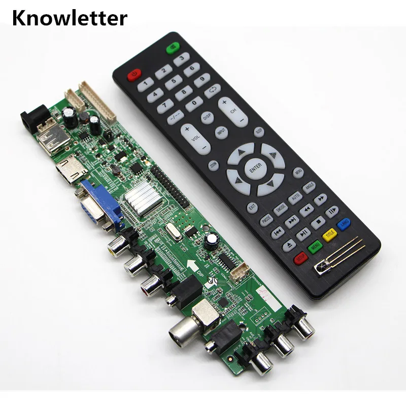 Универсальный контроллер для ЖК телевизора DS.D3663LUA.A8 DVB T 3663 версия 3463A русская
