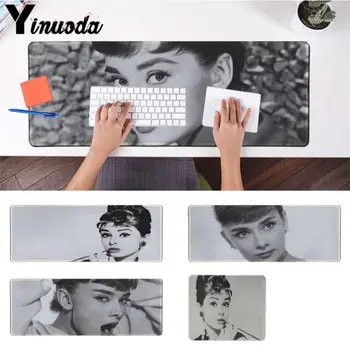 

Yinuoda Non Slip PC Audrey Hepburn Office Mice Gamer Soft Mouse Pad Size for 30x90cm 40x90cm large gaming mousepad