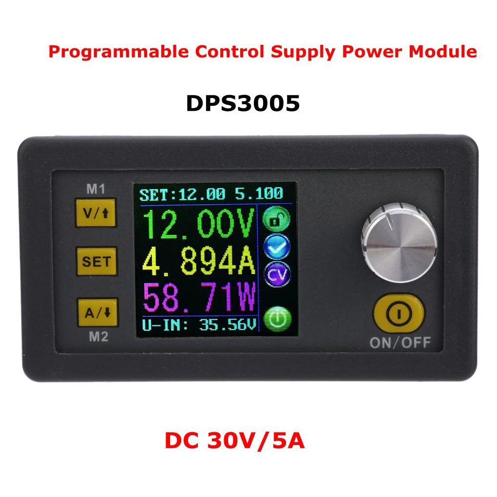 DPS3005 30V 5A постоянного Напряжение текущий понижающий Питание модуль Напряжение конвертер ЖК-дисплей вольтметр